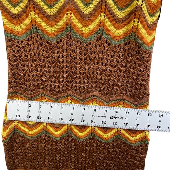 Almost Famous Women's Knitted Dress Gold Size Medium - Picture 7 of 10